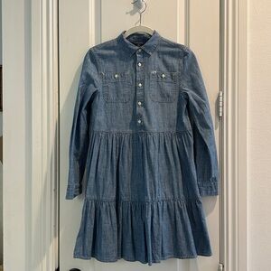 Girls Polo Ralph Lauren Chambray Shirt Dress